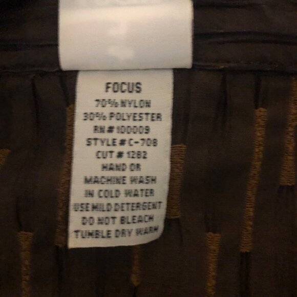 Focus Jacket Womens Size Large Brown Textured Button Up Shirt Office Travel - Picture 7 of 11